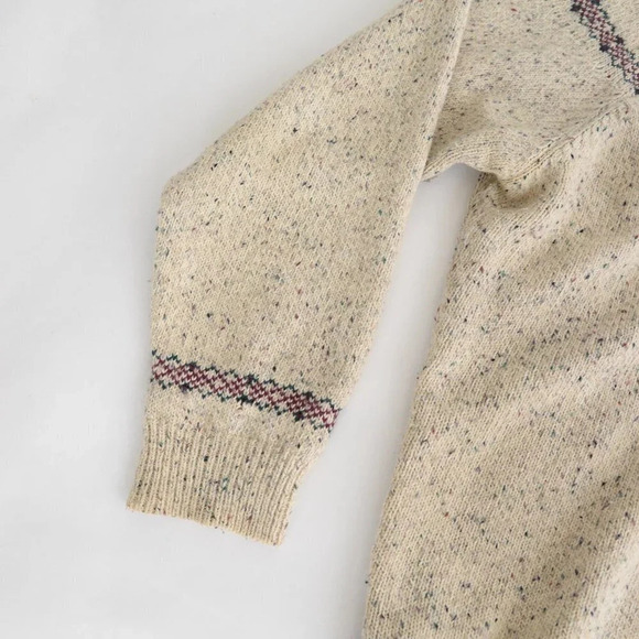 Vintage Northern Reflections Cream Crewneck  Knit Sweater - Picture 9 of 13